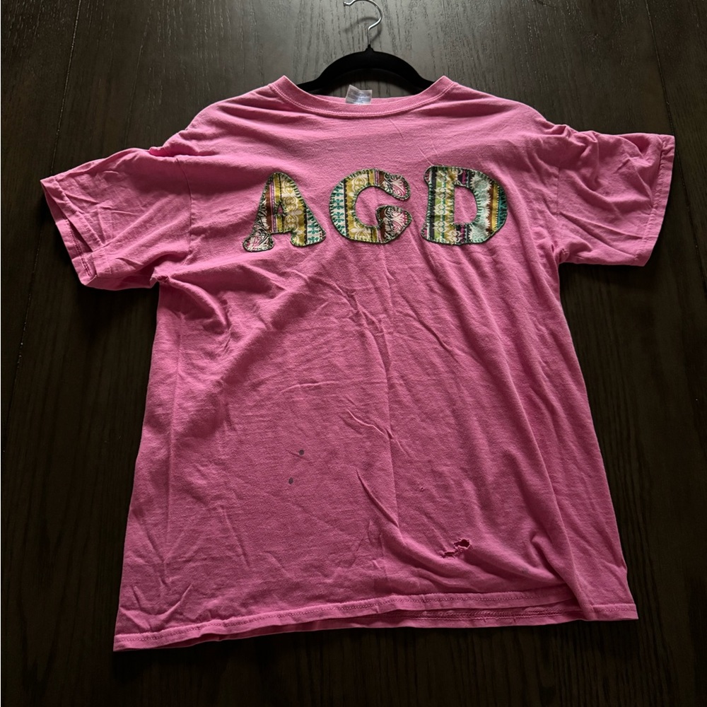 Alpha Gamma Delta Embroidered Tee | AGD | ΑΓΔ